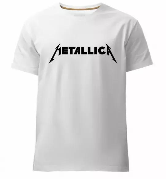 Чоловіча преміум футболка METALLICA Білий фото