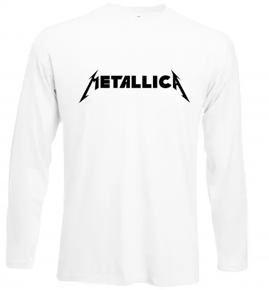 Лонгслив METALLICA Белый фото