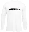 Лонгслив METALLICA Белый фото