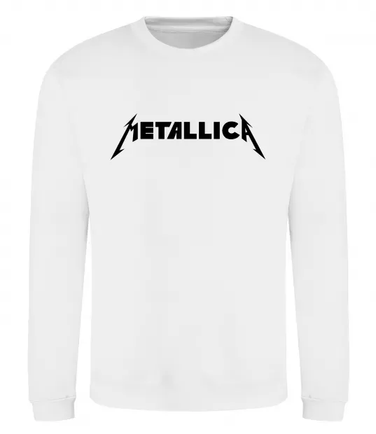 Світшот METALLICA Білий фото