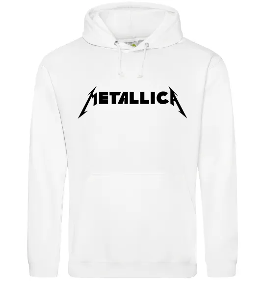 Чоловіча толстовка (худі) METALLICA Білий фото