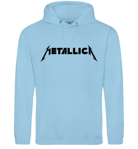 Мужская толстовка (худи) METALLICA Голубой фото