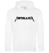 Жіноча толстовка (худі) METALLICA Білий фото
