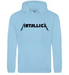 Жіноча толстовка (худі) METALLICA Блакитний фото