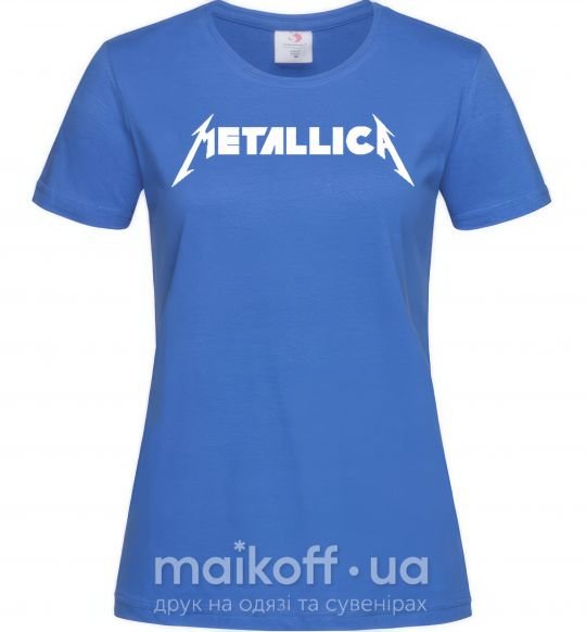 Жіноча футболка METALLICA Яскраво-синій фото