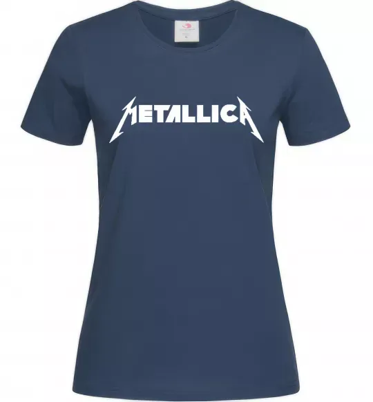 Жіноча футболка METALLICA Темно-синій фото
