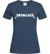 Жіноча футболка METALLICA Темно-синій фото