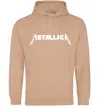 Жіноча толстовка (худі) METALLICA Пісочний фото