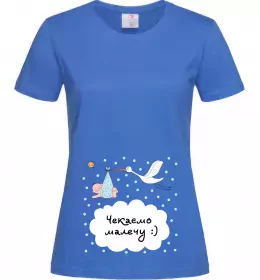 Женская футболка Baby loading please wait Черный фото