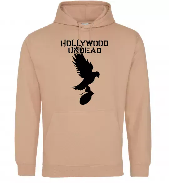 Мужская толстовка (худи) HOLLYWOOD UNDEAD Песочный фото