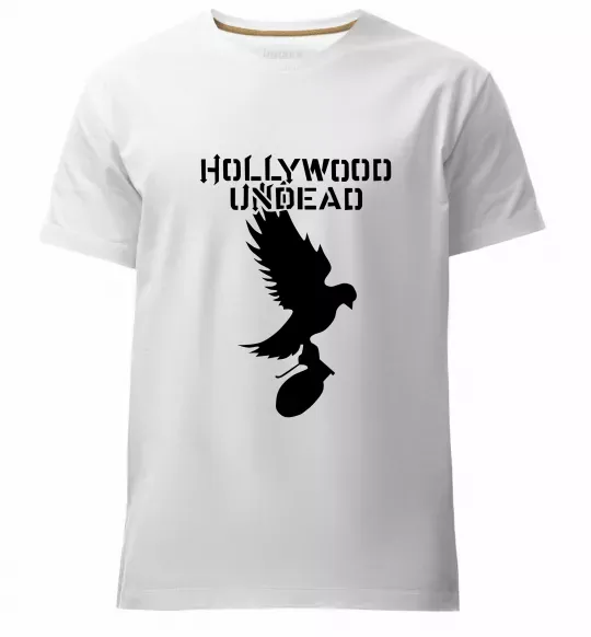 Чоловіча преміум футболка HOLLYWOOD UNDEAD Білий фото