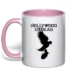 Чашка з кольоровою ручкою HOLLYWOOD UNDEAD Ніжно рожевий фото