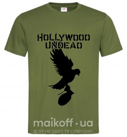 Чоловіча футболка HOLLYWOOD UNDEAD Оливковий фото