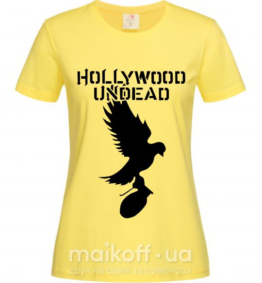 Жіноча футболка HOLLYWOOD UNDEAD Лимонний фото