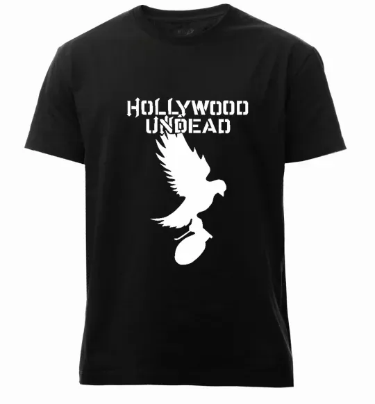 Чоловіча преміум футболка HOLLYWOOD UNDEAD Чорний фото