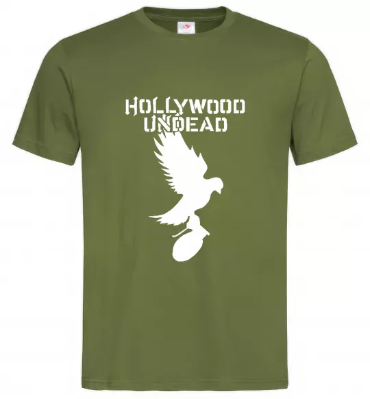 Чоловіча футболка HOLLYWOOD UNDEAD Оливковий фото