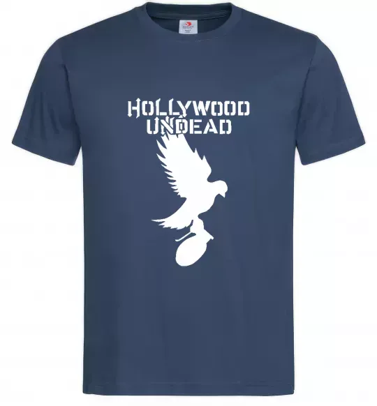 Чоловіча футболка HOLLYWOOD UNDEAD Темно-синій фото