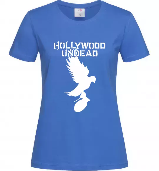 Жіноча футболка HOLLYWOOD UNDEAD Яскраво-синій фото