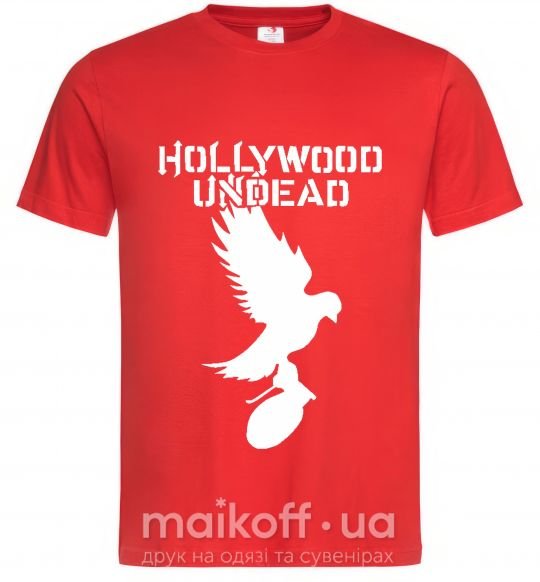 Мужская футболка HOLLYWOOD UNDEAD Красный фото