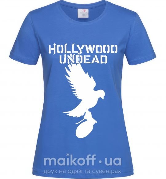 Женская футболка HOLLYWOOD UNDEAD Ярко-синий фото