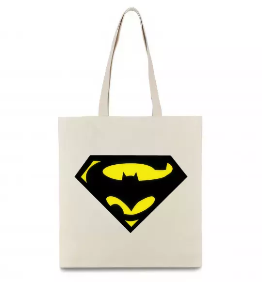 Еко-сумка SUPERBATMAN Бежевий фото