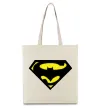 Еко-сумка SUPERBATMAN Бежевий фото