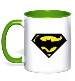 Чашка з кольоровою ручкою SUPERBATMAN