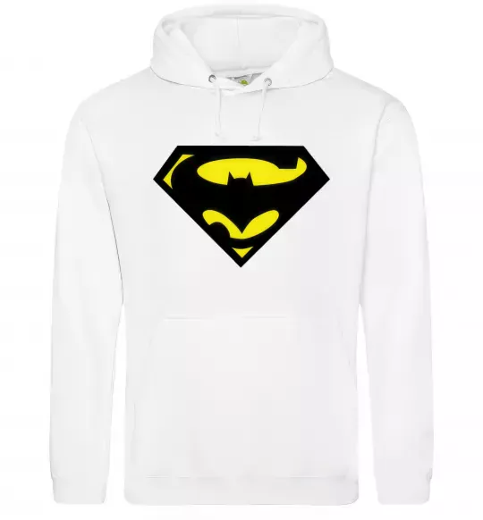 Жіноча толстовка (худі) SUPERBATMAN Білий фото