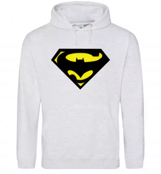 Жіноча толстовка (худі) SUPERBATMAN Сірий меланж фото