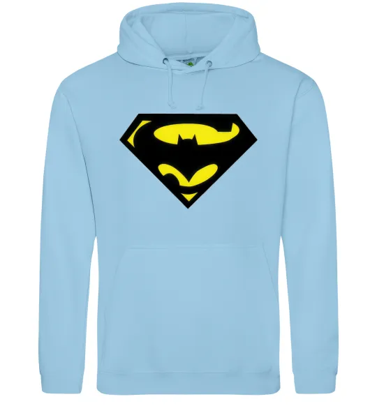 Жіноча толстовка (худі) SUPERBATMAN Блакитний фото