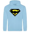 Жіноча толстовка (худі) SUPERBATMAN Блакитний фото