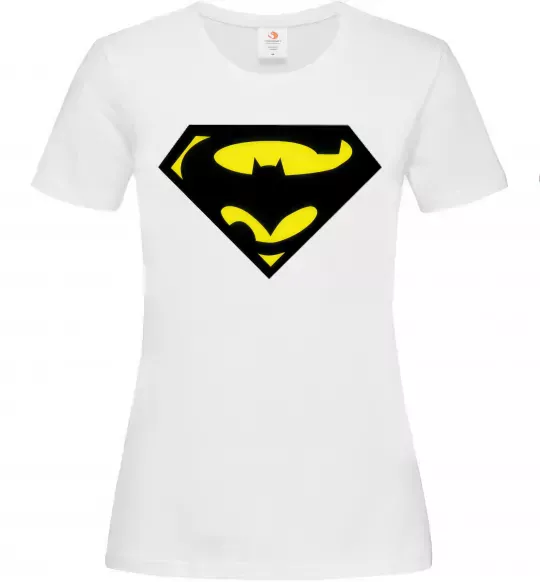 Женская футболка SUPERBATMAN Белый фото