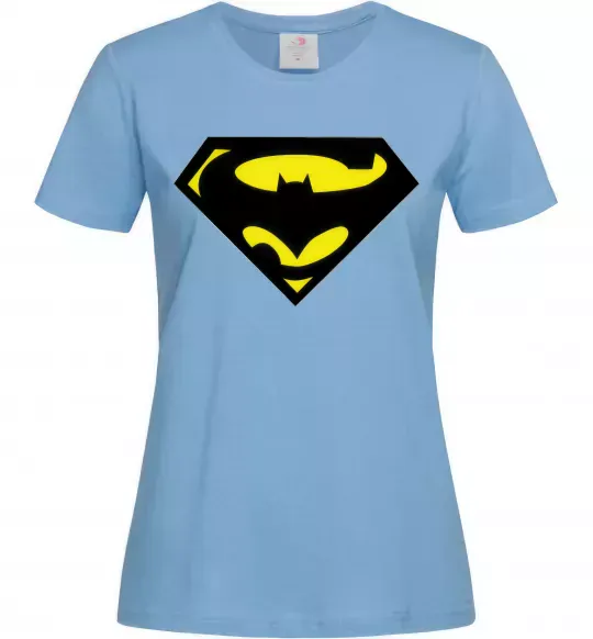 Женская футболка SUPERBATMAN Голубой фото