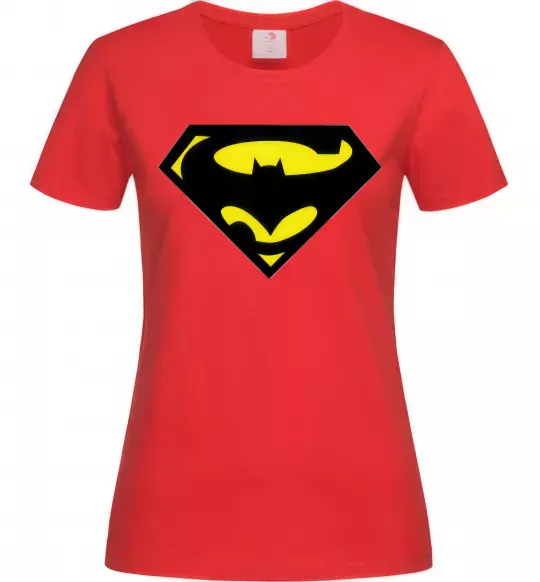 Женская футболка SUPERBATMAN Красный фото