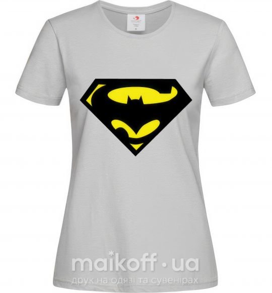 Женская футболка SUPERBATMAN Серый фото