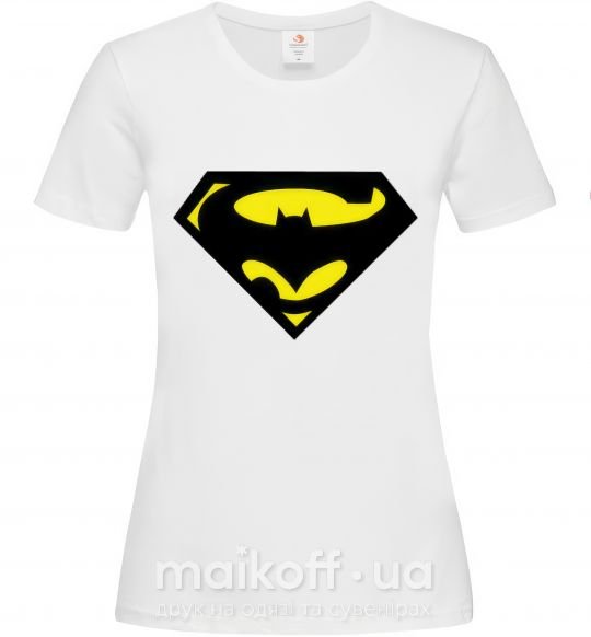 Женская футболка SUPERBATMAN Белый фото