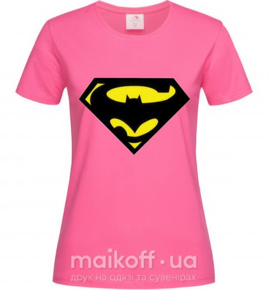 Жіноча футболка SUPERBATMAN Яскраво-рожевий фото