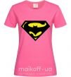 Жіноча футболка SUPERBATMAN Яскраво-рожевий фото