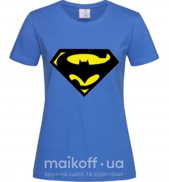 Жіноча футболка SUPERBATMAN Яскраво-синій фото