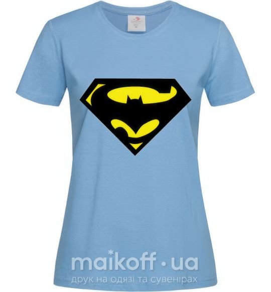 Жіноча футболка SUPERBATMAN Блакитний фото