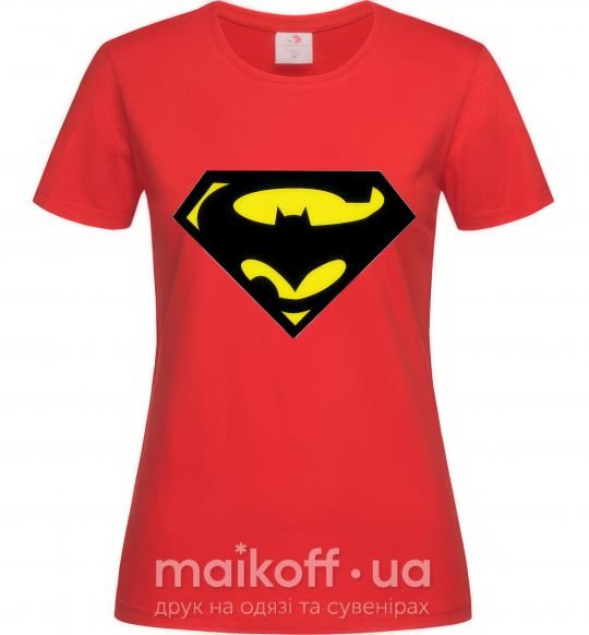 Женская футболка SUPERBATMAN Красный фото