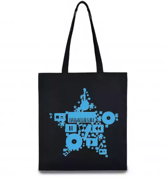 Эко-сумка MUSIC STAR Черный фото