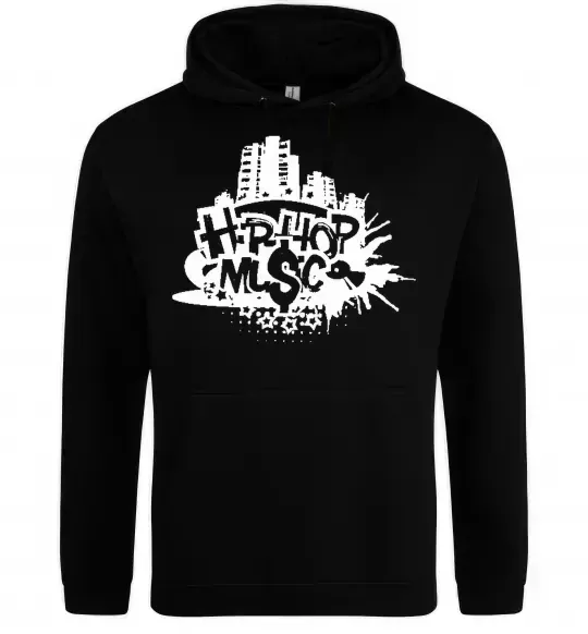 Мужская толстовка (худи) HIP HOP Черный фото