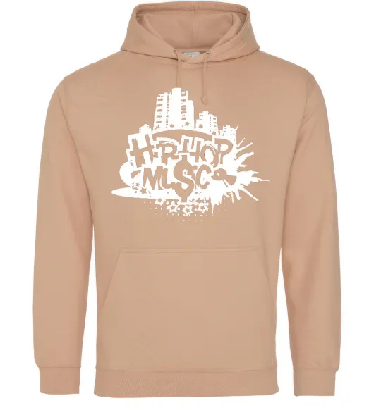 Женская толстовка (худи) HIP HOP Песочный фото