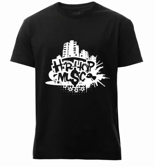 Чоловіча преміум футболка HIP HOP Чорний фото