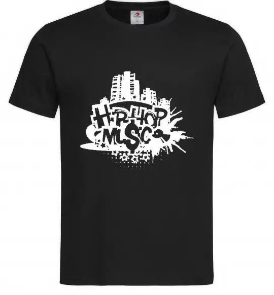 Мужская футболка HIP HOP Черный фото