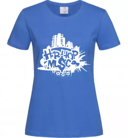 Женская футболка HIP HOP Ярко-синий фото