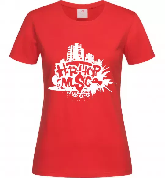Женская футболка HIP HOP Красный фото
