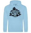 Женская толстовка (худи) HIP HOP Голубой фото