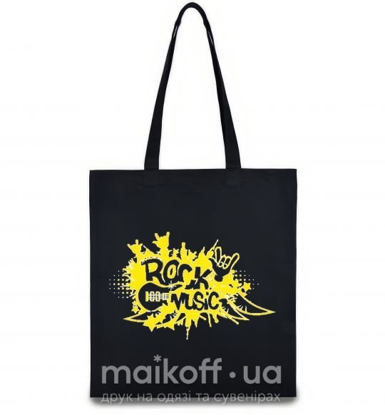 Еко-сумка ROCK Music знак Чорний фото